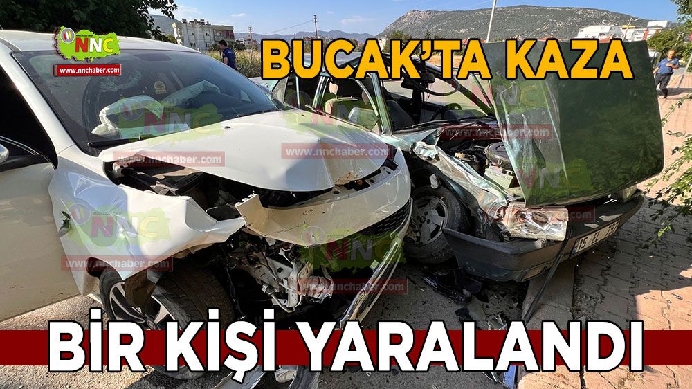Bucak'ta kaza 1 yaralı