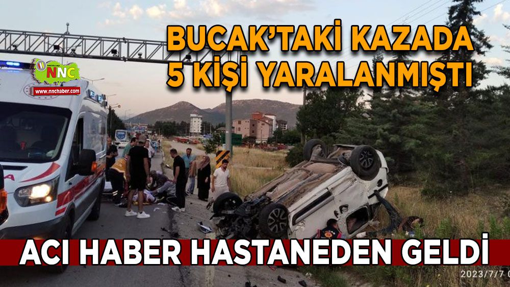 Bucak'taki feci kazadan acı haber
