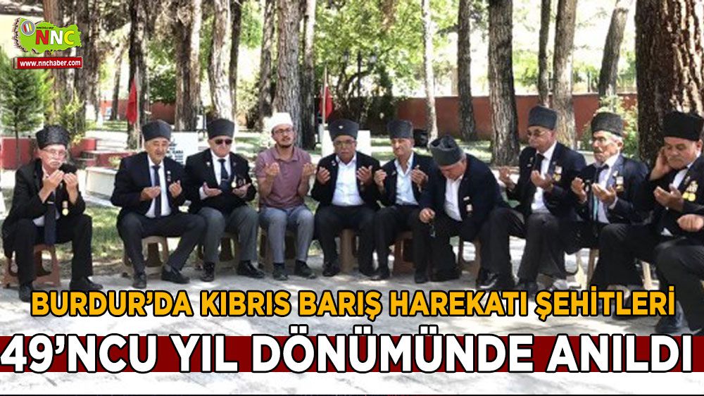 Burdur'da Kıbrıs şehitleri anıldı