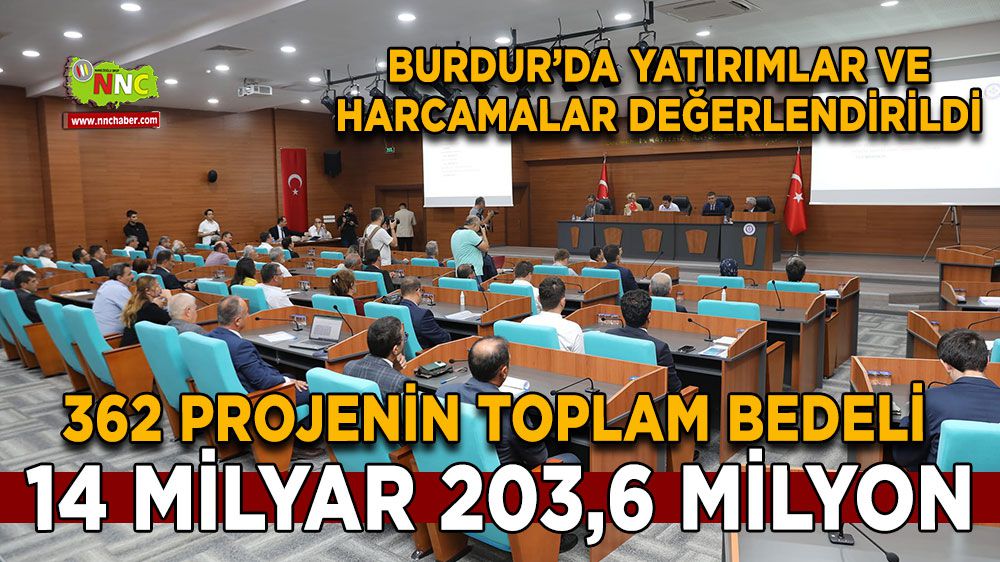 Burdur'da yatırımlar ve harcamalar değerlendirildi