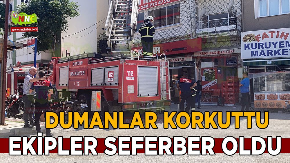 Burdur'da yoğun duman sonrası ekipler seferber oldu