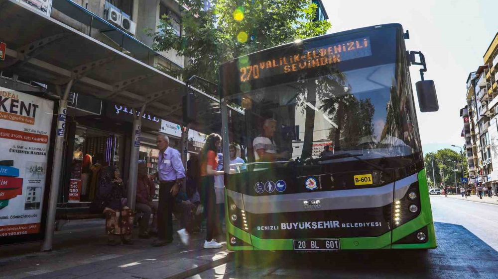 Denizli’de KPSS adaylarına otobüsler ücretsiz