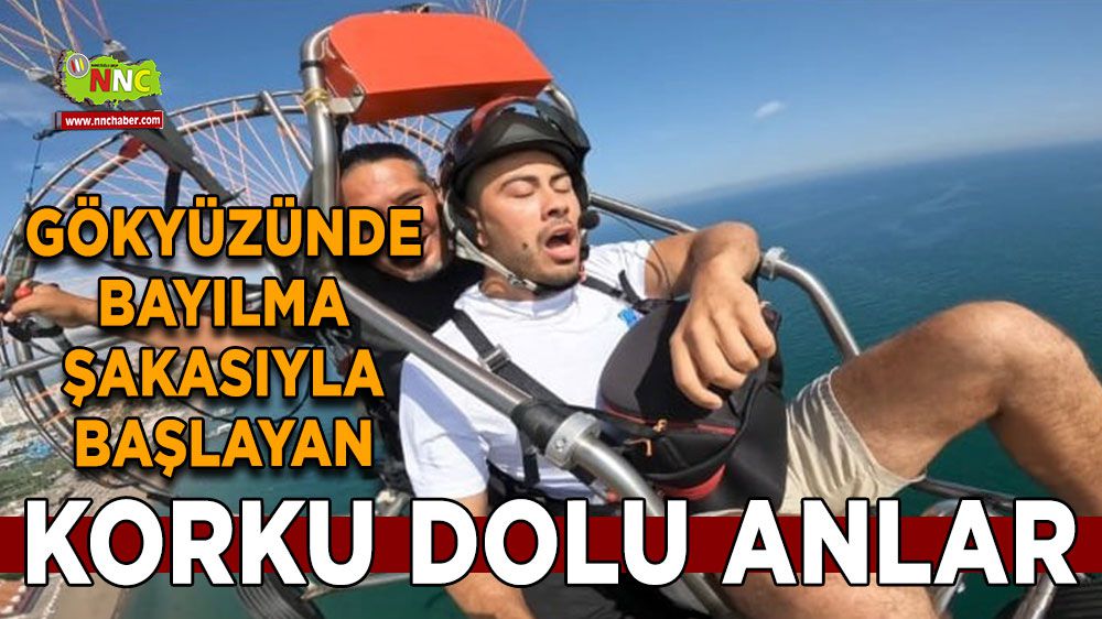 Gökyüzünde ava giderken avlandı