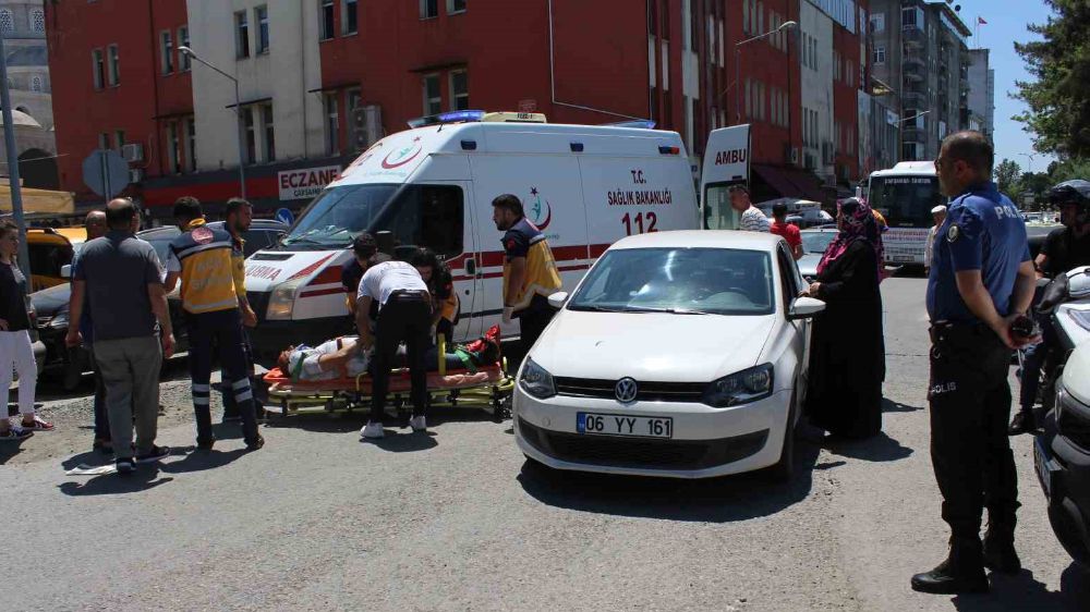 samsun'da Motorsiklet kazası