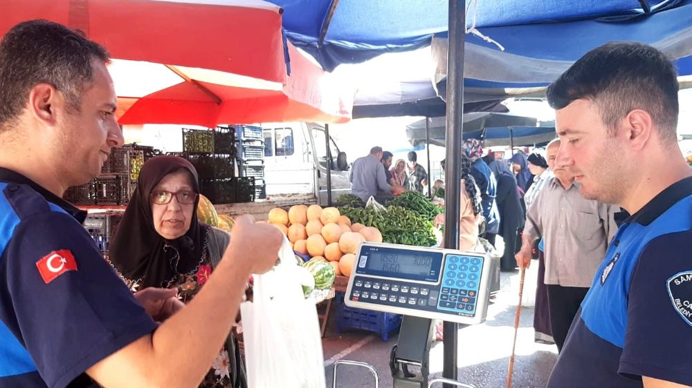 Samsun'da Zabıta Tek Tek Denetledi 