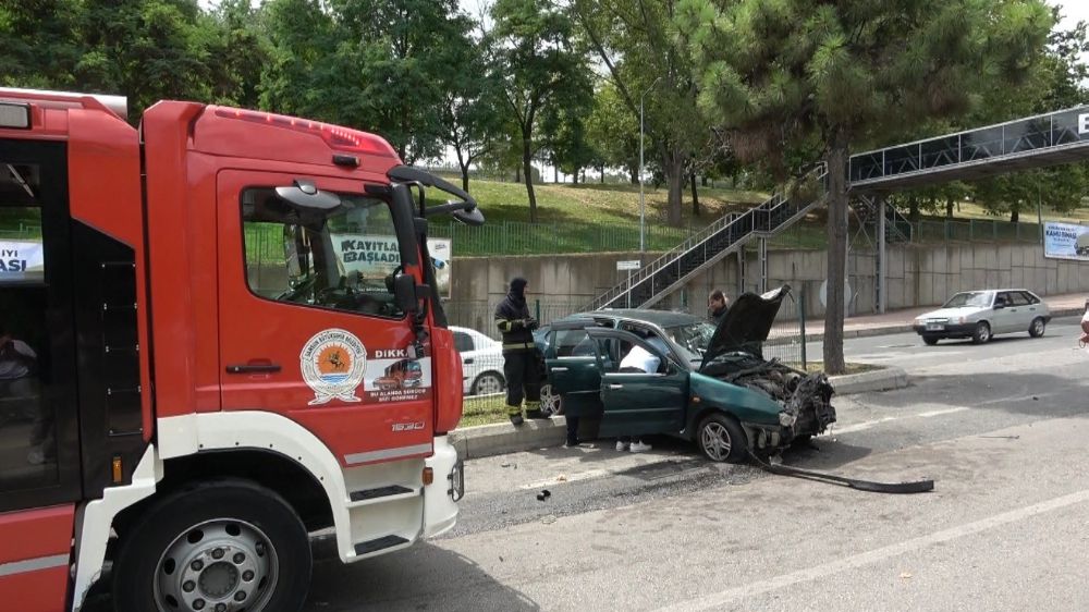 Samsun'da zincirleme kaza : 1 yaralı