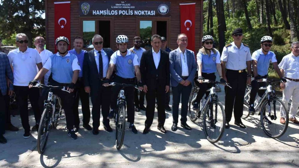 Sinop'ta bisikletli Martılar göreve başladı
