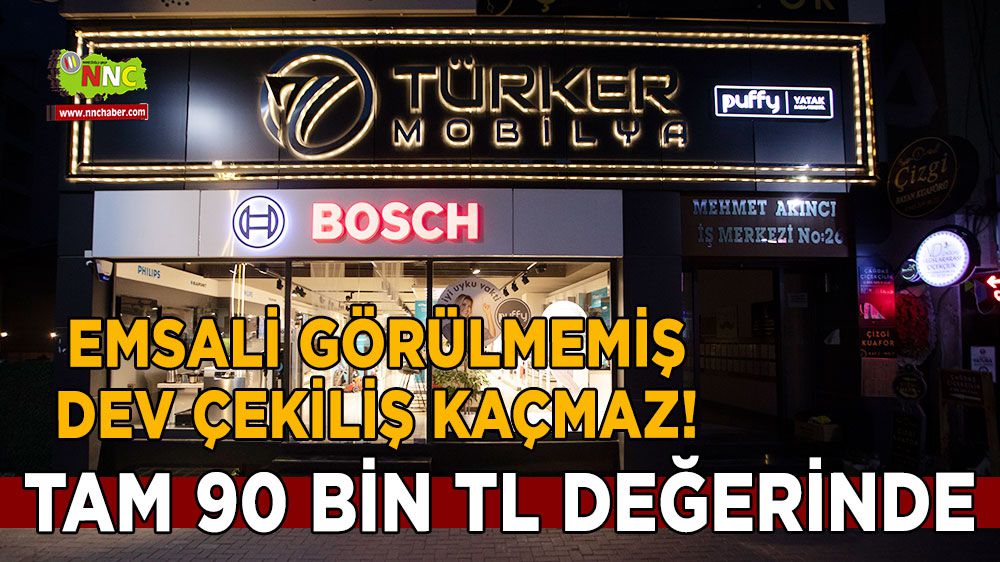 Türker Mobilya'dan emsali görülmemiş çekiliş kampanyası
