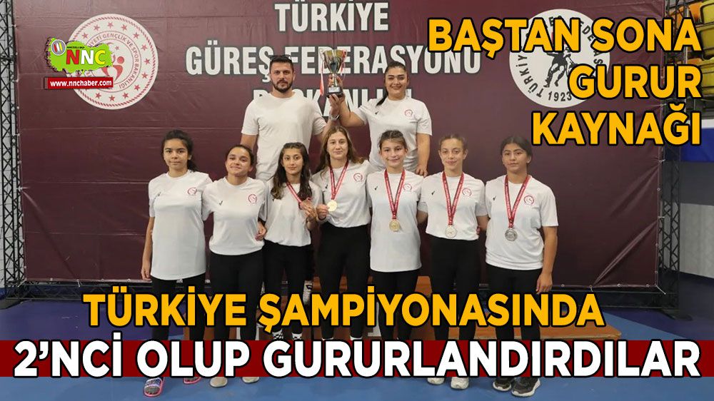 Türkiye Şampiyonasında ikinci olup göğsümüzü kabarttılar