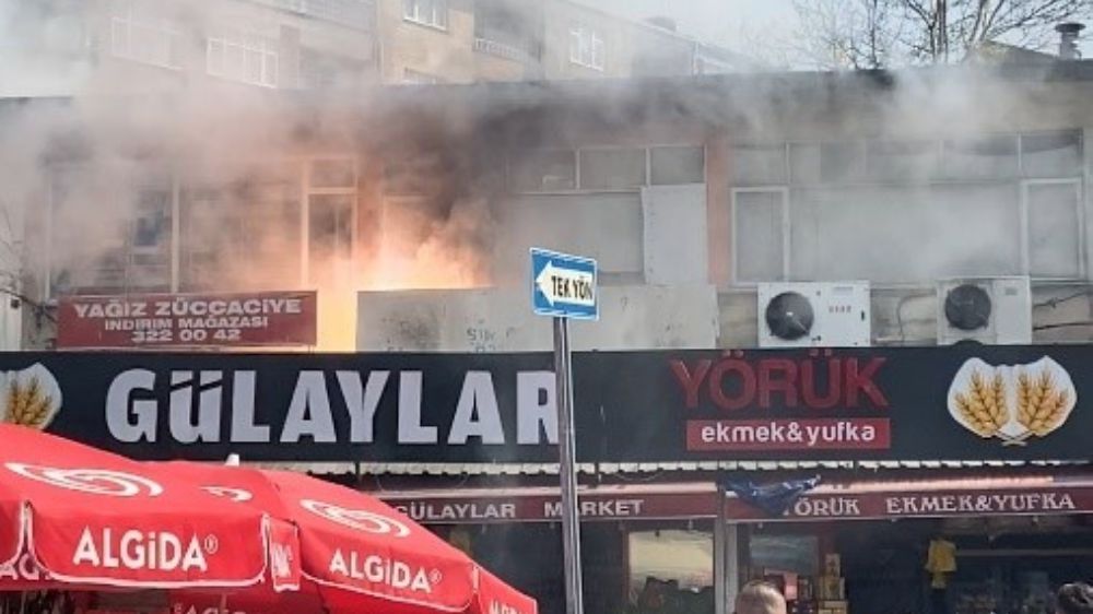Zonguldak'ta işyerindeki yangın korkuttu