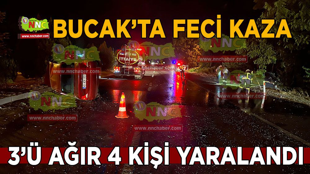 Antalya Burdur karayolunda araçlar çarpıştı 3'ü ağır 4 yaralı