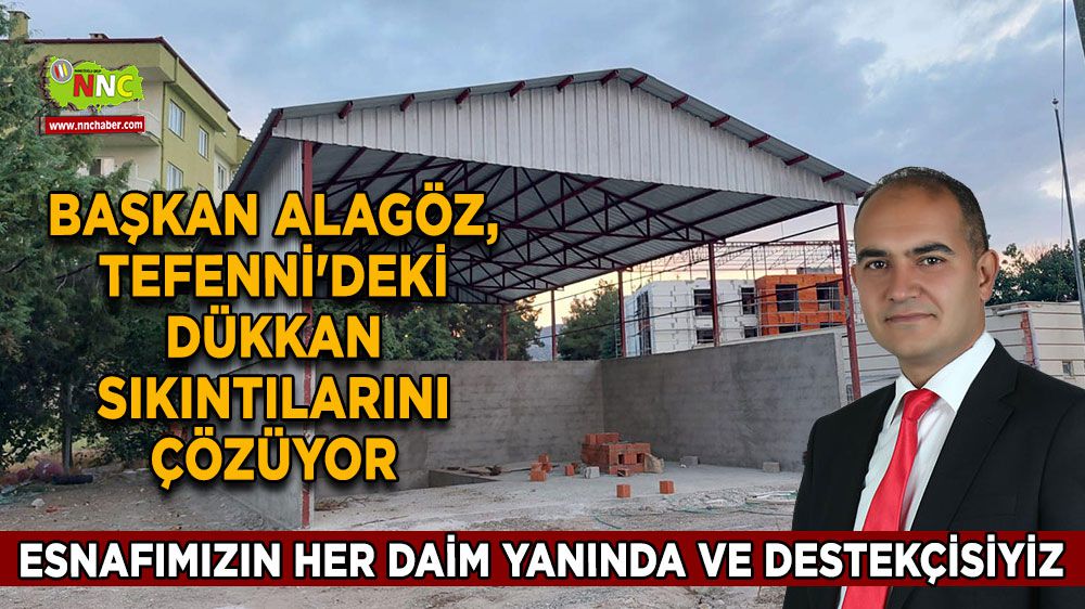 Başkan Alagöz, Tefenni'deki dükkan sıkıntılarını çözüyor