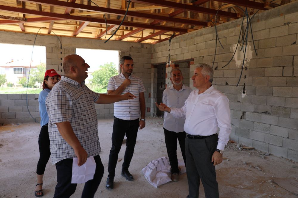 Bucak'ta Taziye Evi ve Sosyal Tesis Projesi yapımı sürüyor