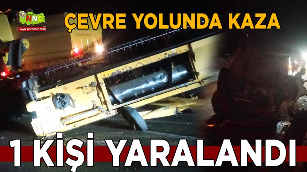 Burdur'da kaza 1 yaralı