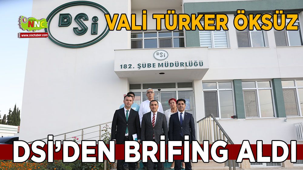 Burdur Valisi Türker Öksüz'den, DSİ 182. Şube Müdürlüğünü Ziyaret