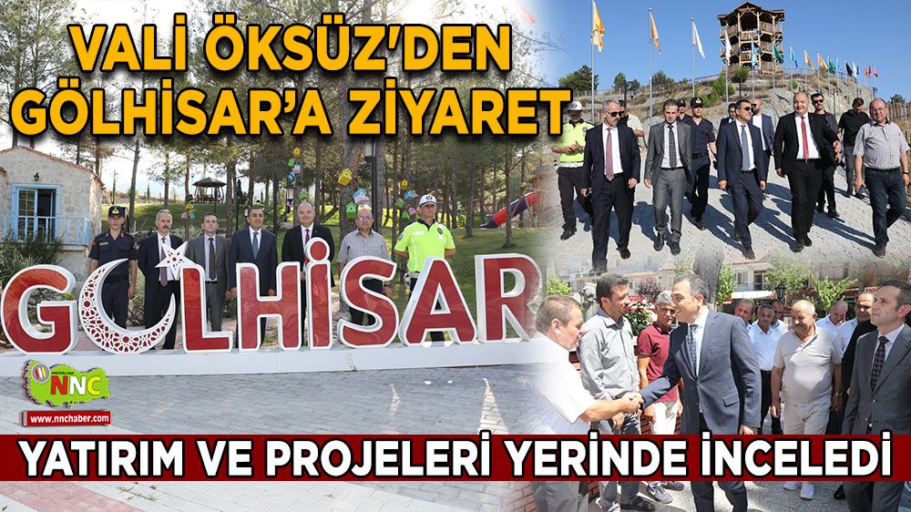 Burdur Valisi Türker Öksüz Gölhisar'da