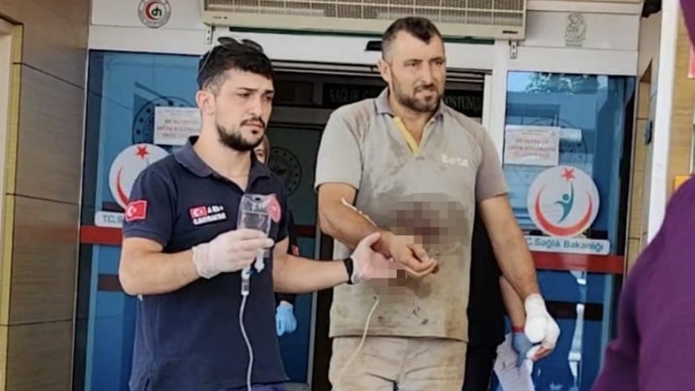 Bursa'da inşaat işçisi elini makineye kaptırdı