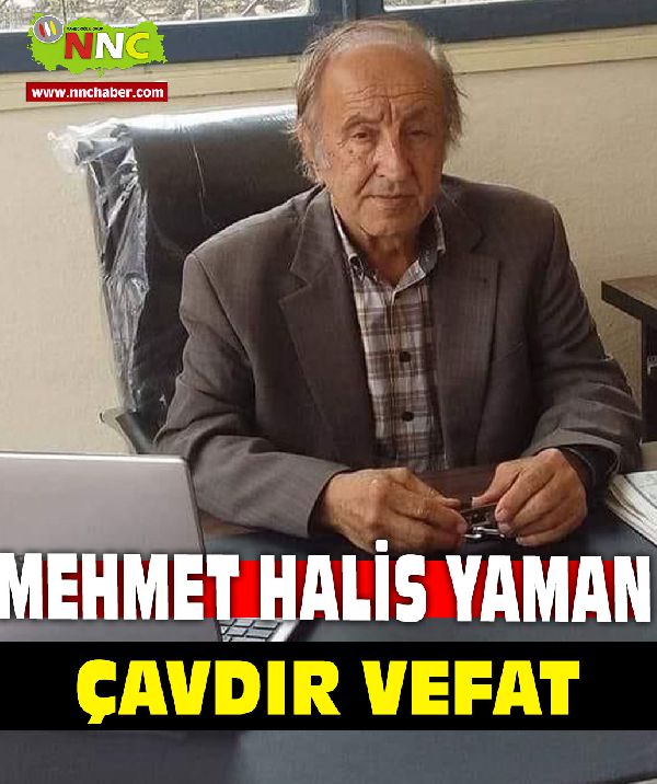 Çavdır Vefat Mehmet Halis Yaman 