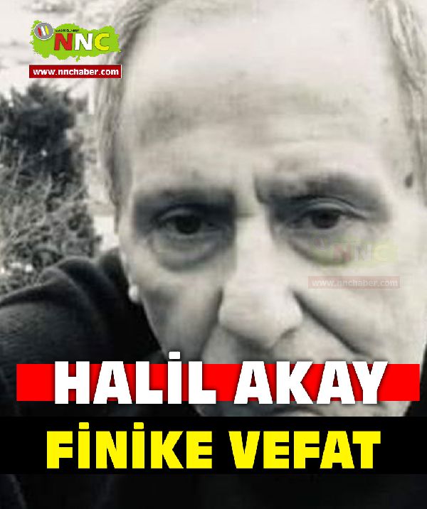 Finike Vefat Halil Akay 
