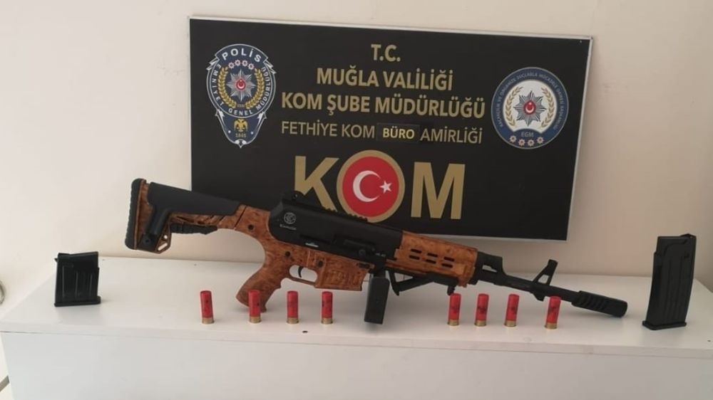 Muğla Fethiye’de Kaçak  silah operasyonu: 5 gözaltı