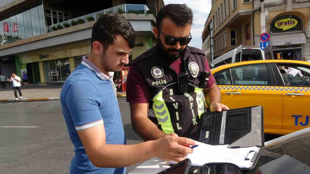 Taksim’de Ticari Taksi Denetimi Yapıldı