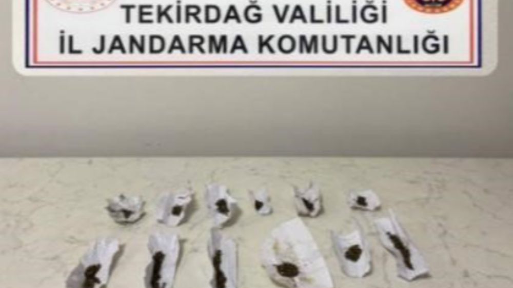 Tekirdağ'da Uyuşturucu Operasyonu 2 Şüpheli yakalandı 