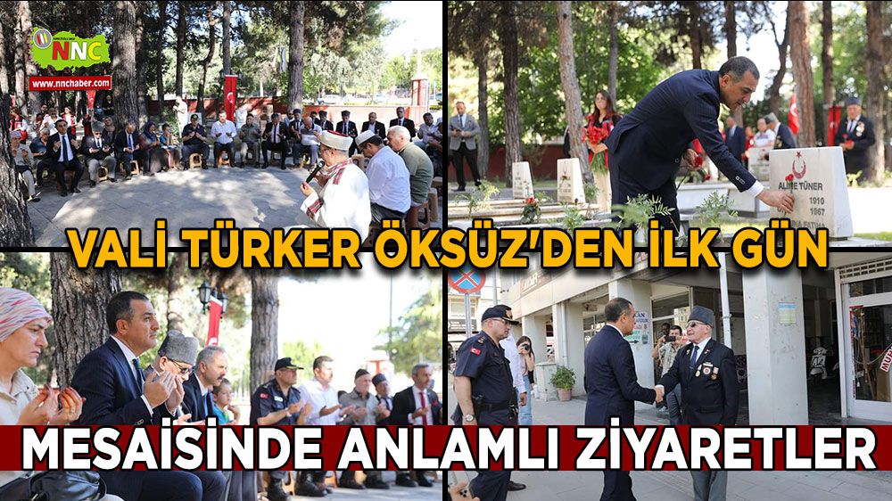 Vali Türker Öksüz'den, ayağının tozuyla anlamlı ziyaretler