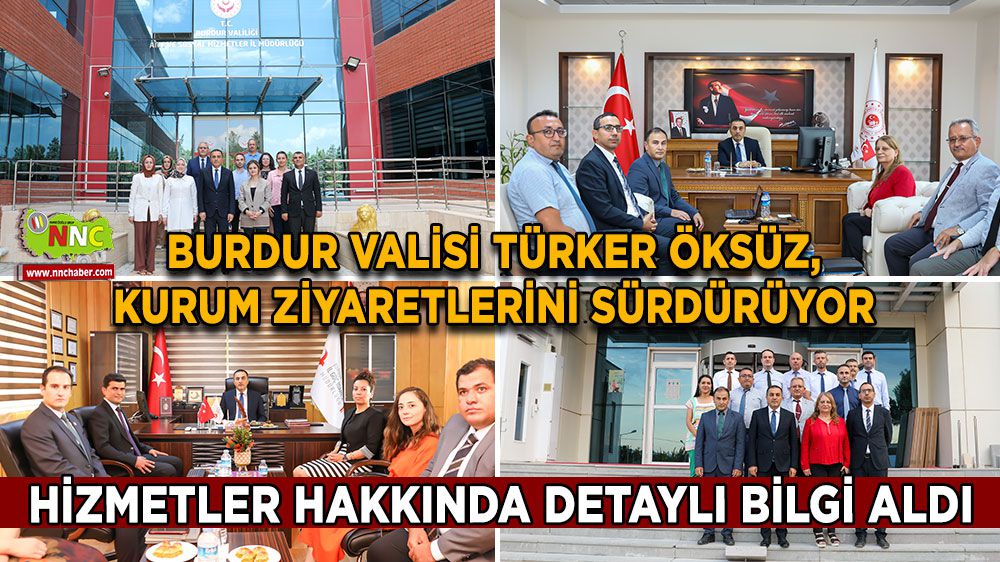 Vali Türker Öksüz, kurum ziyaretlerini aralıksız sürdürüyor