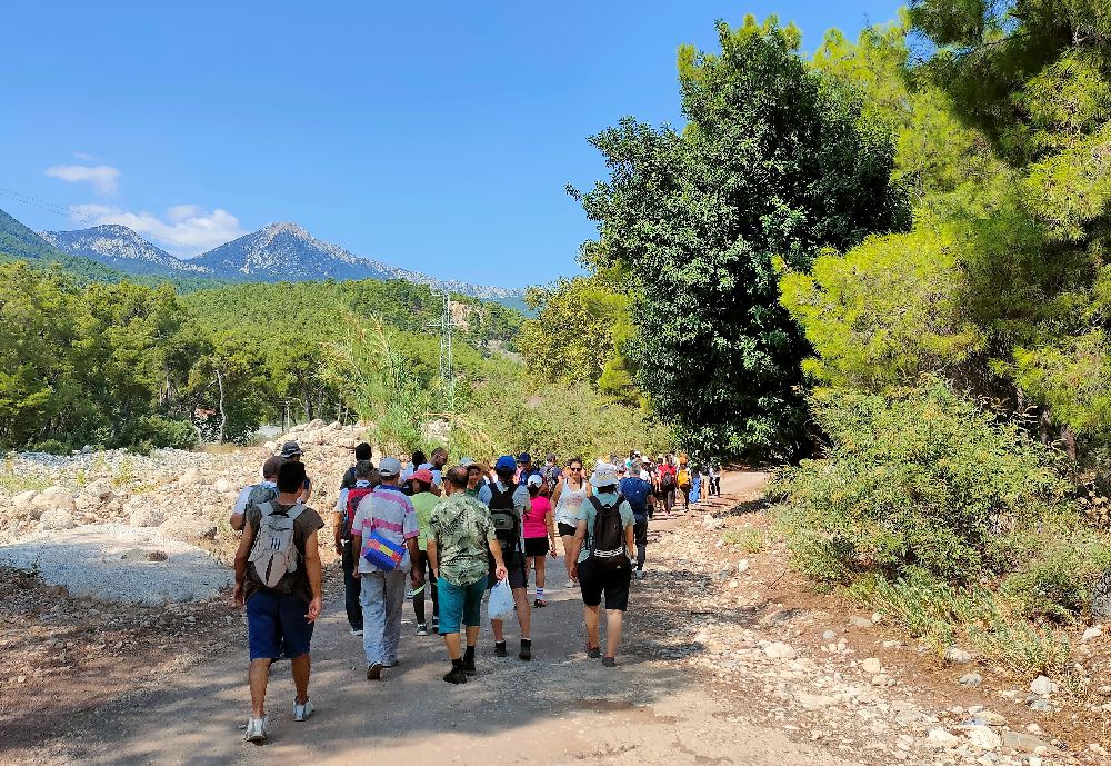 Antalya'da doğaseverlerle Yeşilçam'da yürüyüş