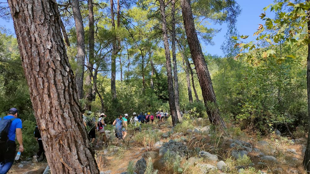 Antalya'da doğaseverlerle Yeşilçam'da yürüyüş