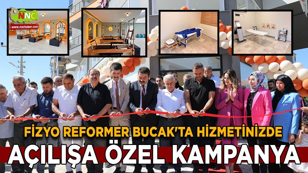 Bucak'ın yeni sağlıklı yaşam merkezi Fizyo Reformer açıldı