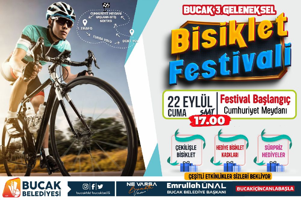 Bucak'ta bisiklet kullanımı için büyük bir adım: 3. Bisiklet Festivali başlıyor
