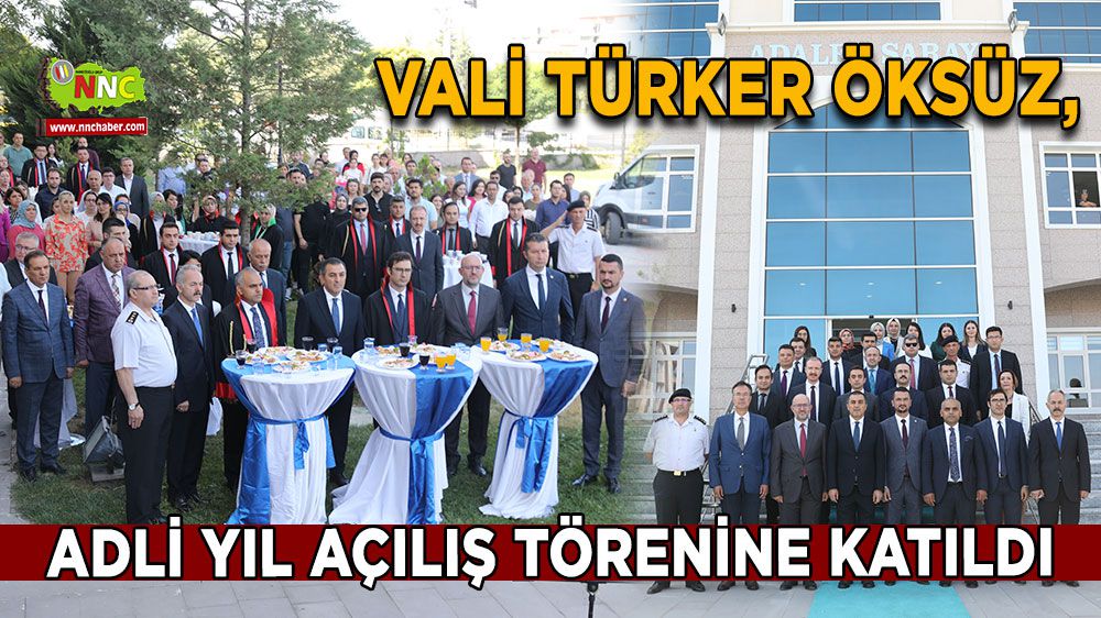 Burdur'da adli yıl açılışı: Vali Öksüz'den kutlama