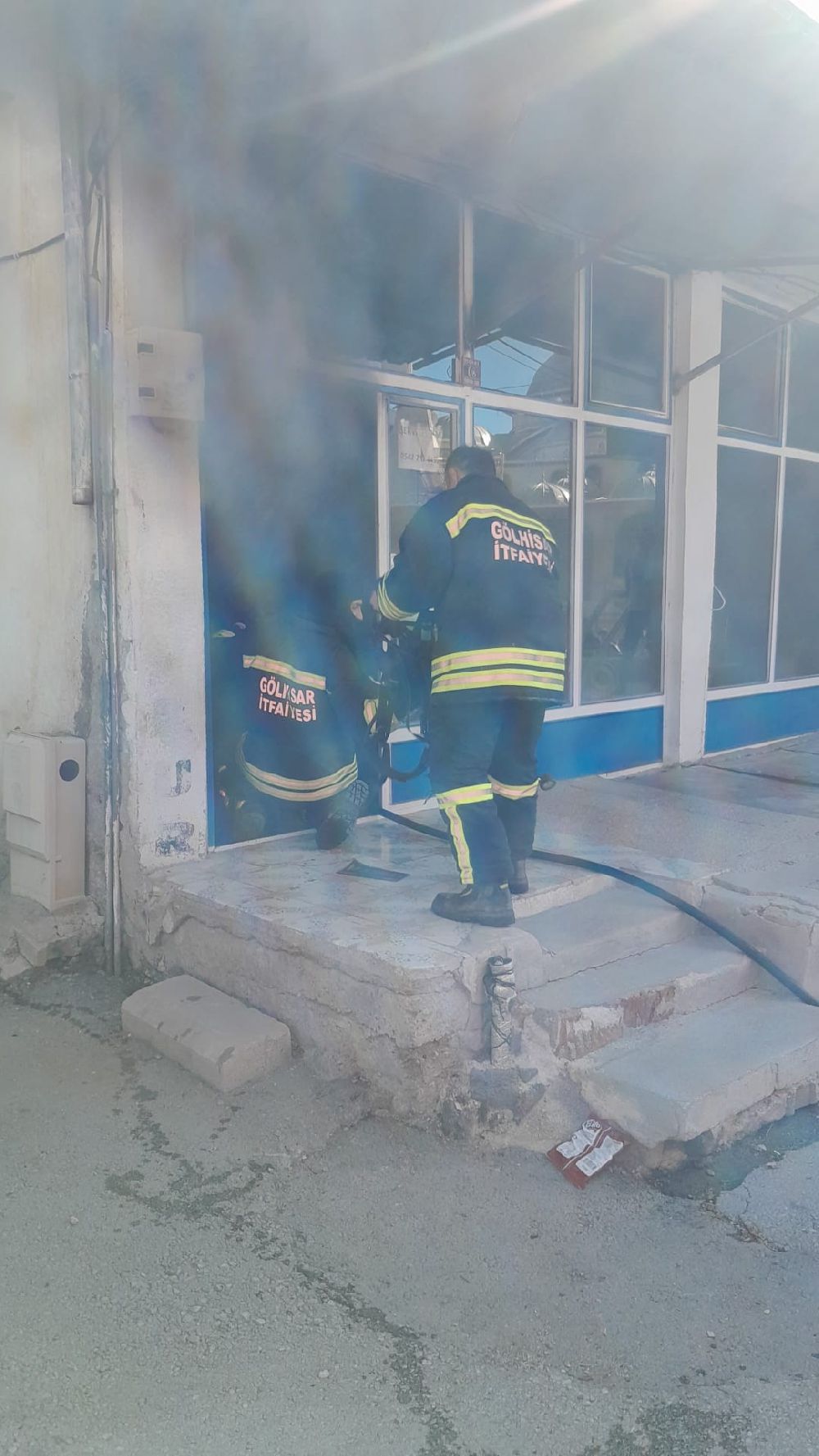 Burdur'da elektrik kaçağından yangın çıktı