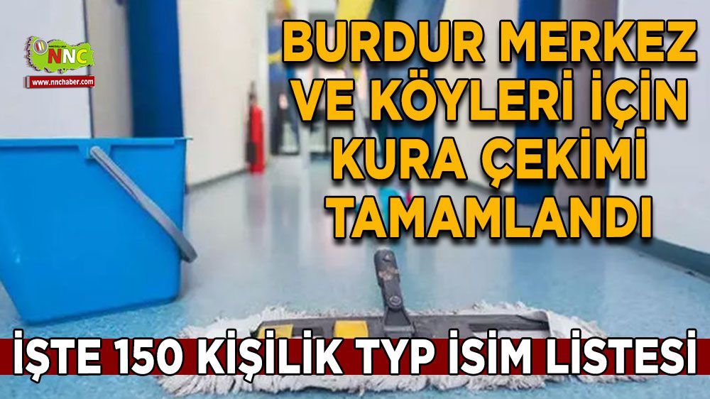 Burdur'da MEM TYP Kura Çekimi Sonuçlandı İşte İsimler