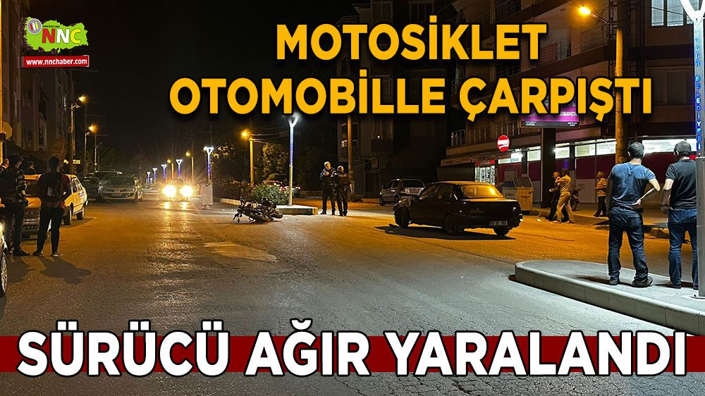 Burdur'da motosiklet kazası: 1 ağır yaralı