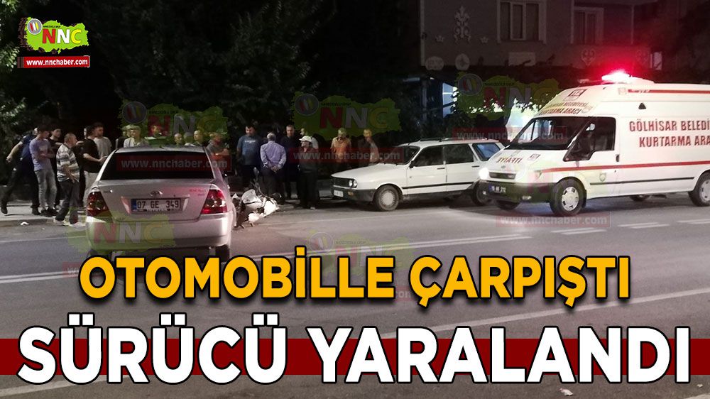 Burdur'da motosiklet kazası: 1 yaralı
