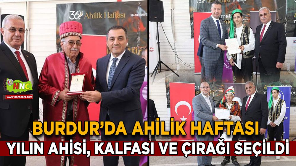 Burdur'da Yılın Ahisi Ali İhsan Okutan'a cübbe giydirildi