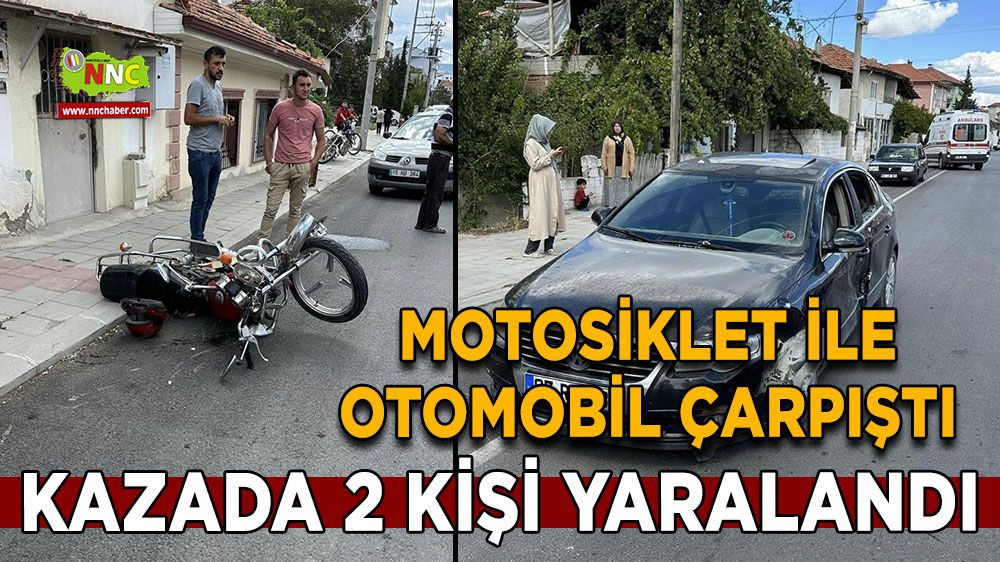 Burdur Gölhisar'da trafik kazası 2 kişi yaralandı