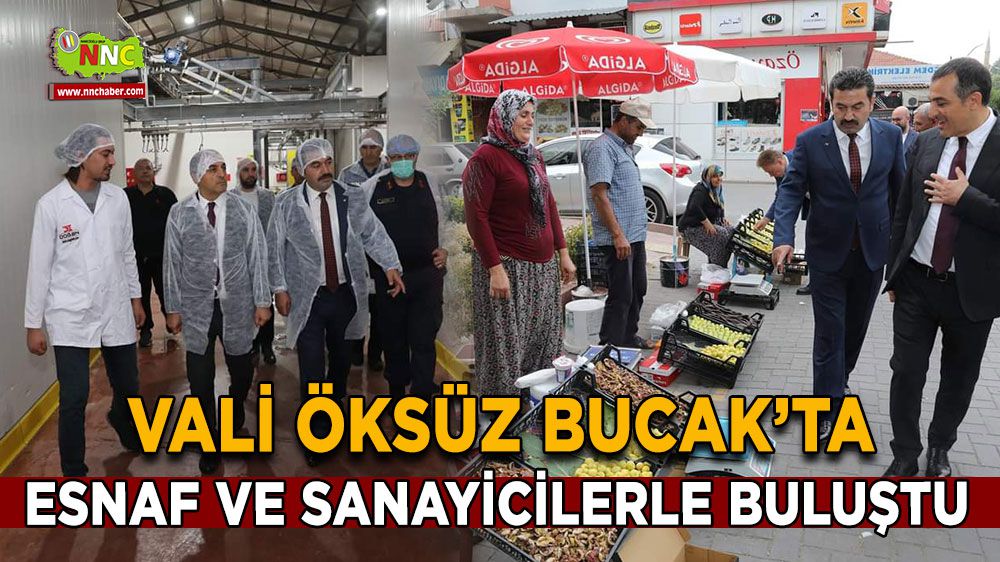 Burdur Valisi Türker Öksüz, Bucak'ta Esnaf ve Sanayicilerle Buluştu