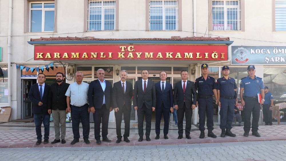 Burdur Valisi Türker Öksüz, Karamanlı İlçesine ziyarette bulundu.