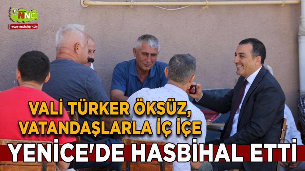 Burdur Valisi Türker Öksüz, vatandaşlarla buluştu
