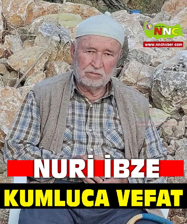 Kumluca Vefat Hacı Nuri İbze