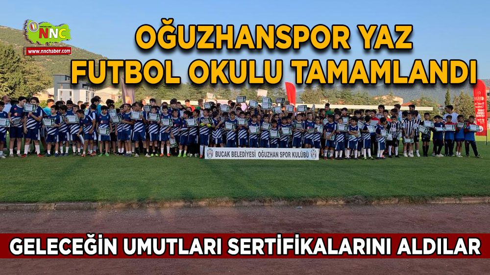 Oğuzhanspor Yaz Futbol Okulu Öğrencileri Sertifikalarını Aldı