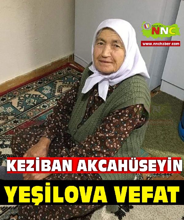 Yeşilova Vefat Recep Akcahüseyin