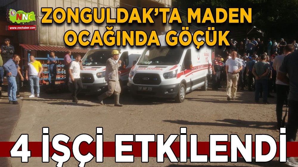 Zonguldak'ta maden ocağında göçük: 4 işçi mahsur kaldı
