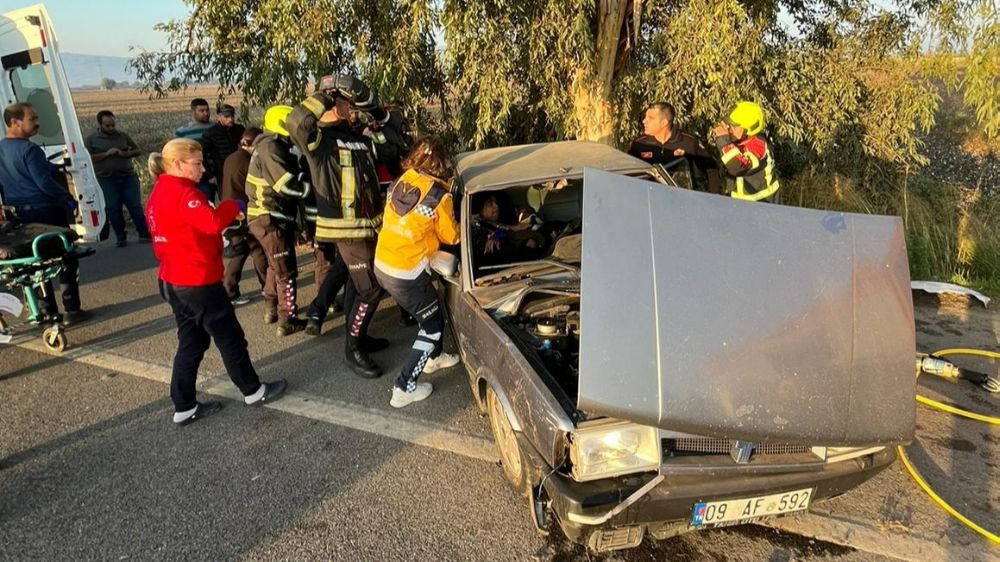 Aydın'da feci kaza ; 1 ölü 5 yaralı