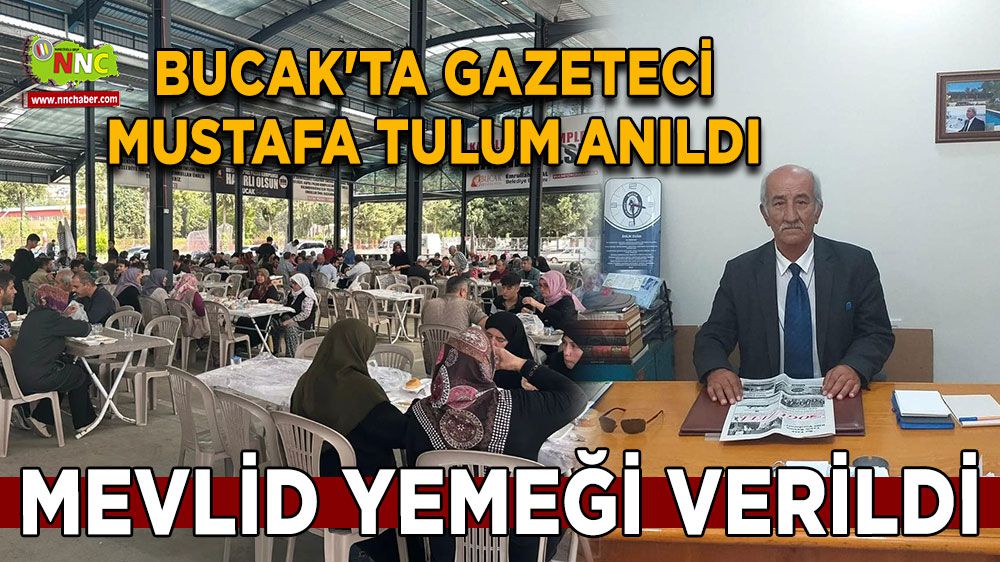 Bucak'ta gazeteci Mustafa Tulum anıldı