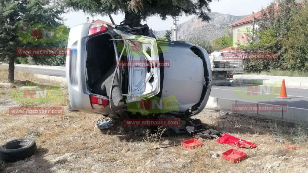 Burdur'da feci kaza 