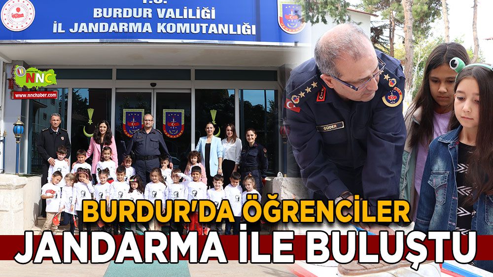 Burdur'da öğrenciler jandarma ile buluştu